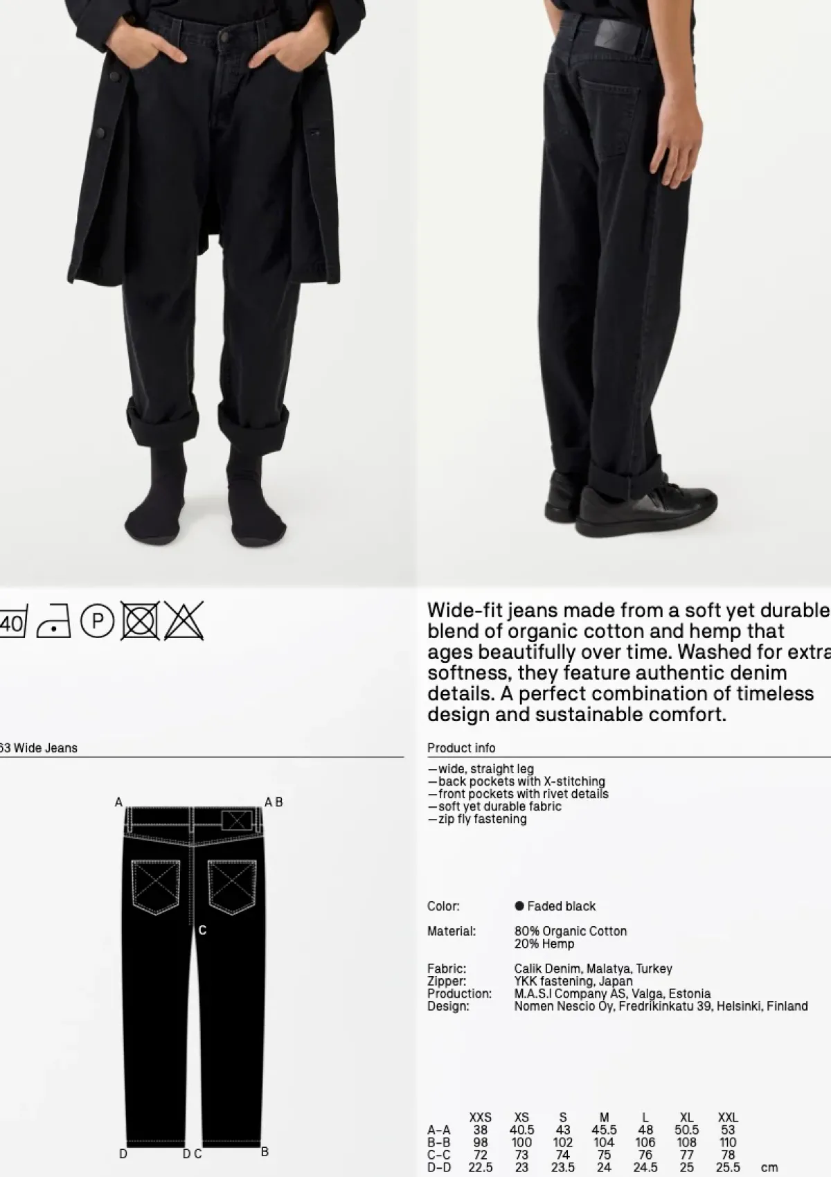Housut & Shortsit|Housut>Nomen Nescio 263 Wide Jeans