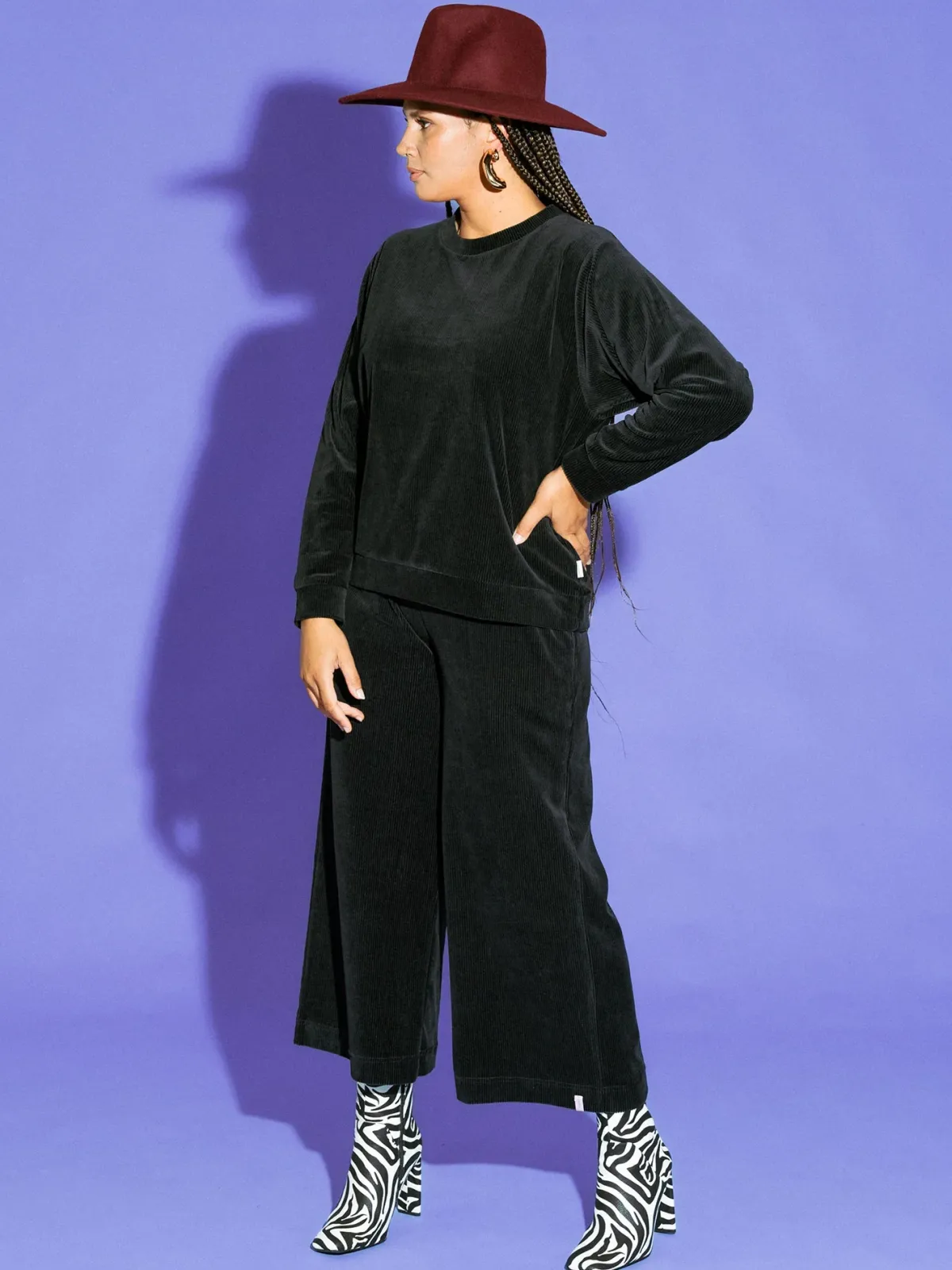 Paidat|Oloasut>Aarre Abbie Sweater - Corduroy Black