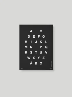 Julisteet/printit>PUF + TOMI ALPHABET JULISTE - BLACK