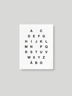 Julisteet/printit>PUF + TOMI ALPHABET JULISTE - WHITE