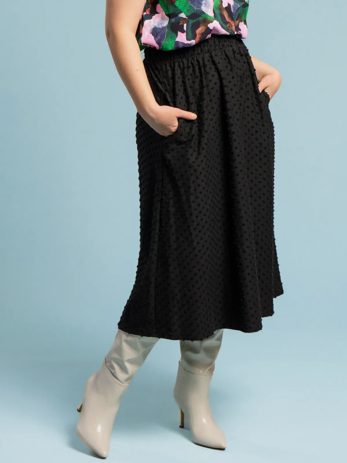 Hameet & Mekot>Aarre Ana Skirt - Black Dot