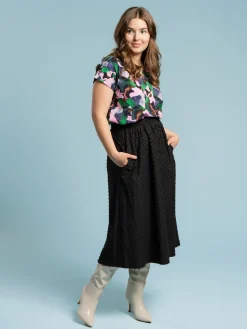 Hameet & Mekot>Aarre Ana Skirt - Black Dot