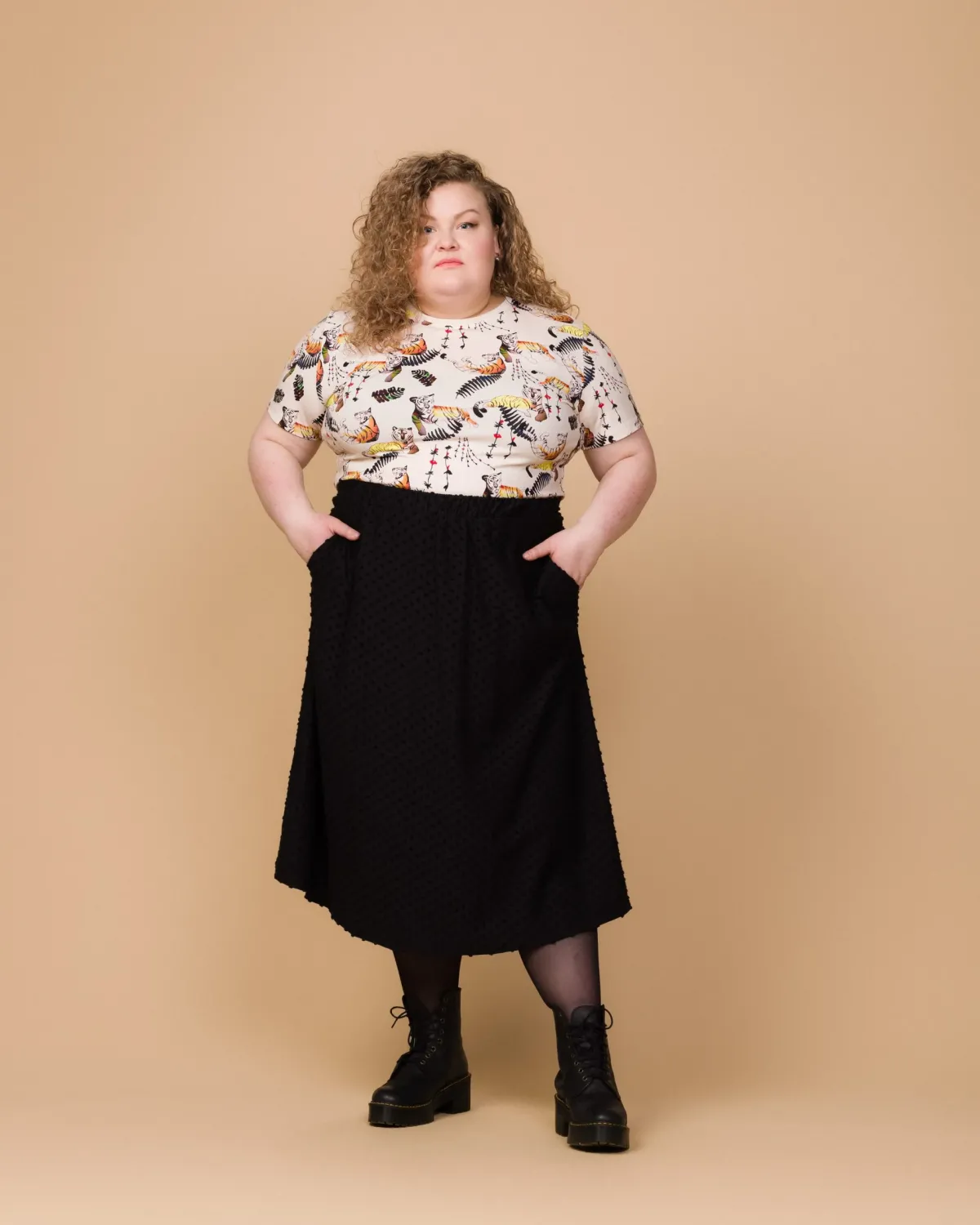 Hameet & Mekot>Aarre Ana Skirt - Black Dot