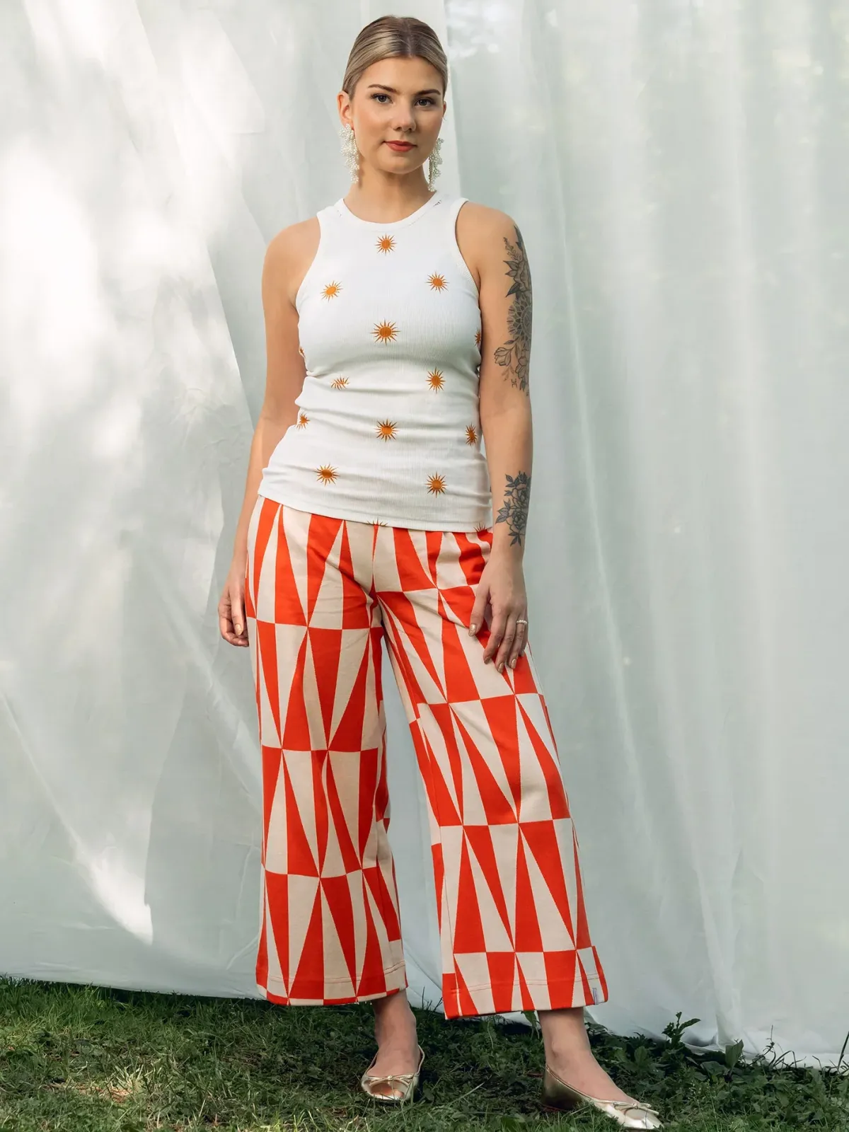 Housut>Aarre Avery Pants - Tiles