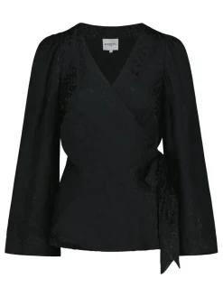 Paidat>Barfàl Black Leo Wrap Blouse