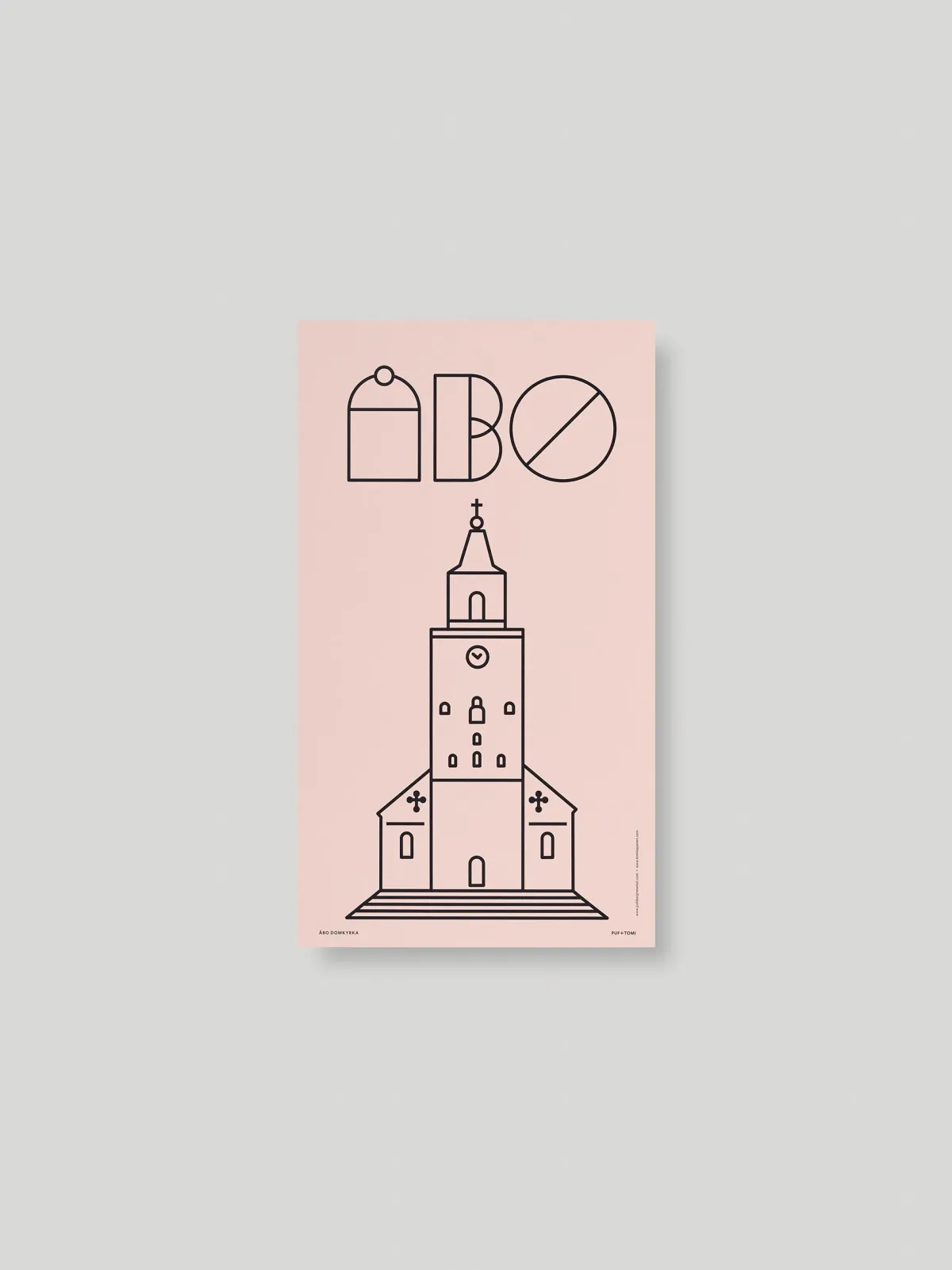 Löydöt|Julisteet/printit>PUF + TOMI ÅBO DOMKYRKA JULISTE - NUDE