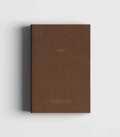 Muistikirjat & Kalenterit>Cozy Brown Linen & Golden Notebook - That dream was planted in your heart