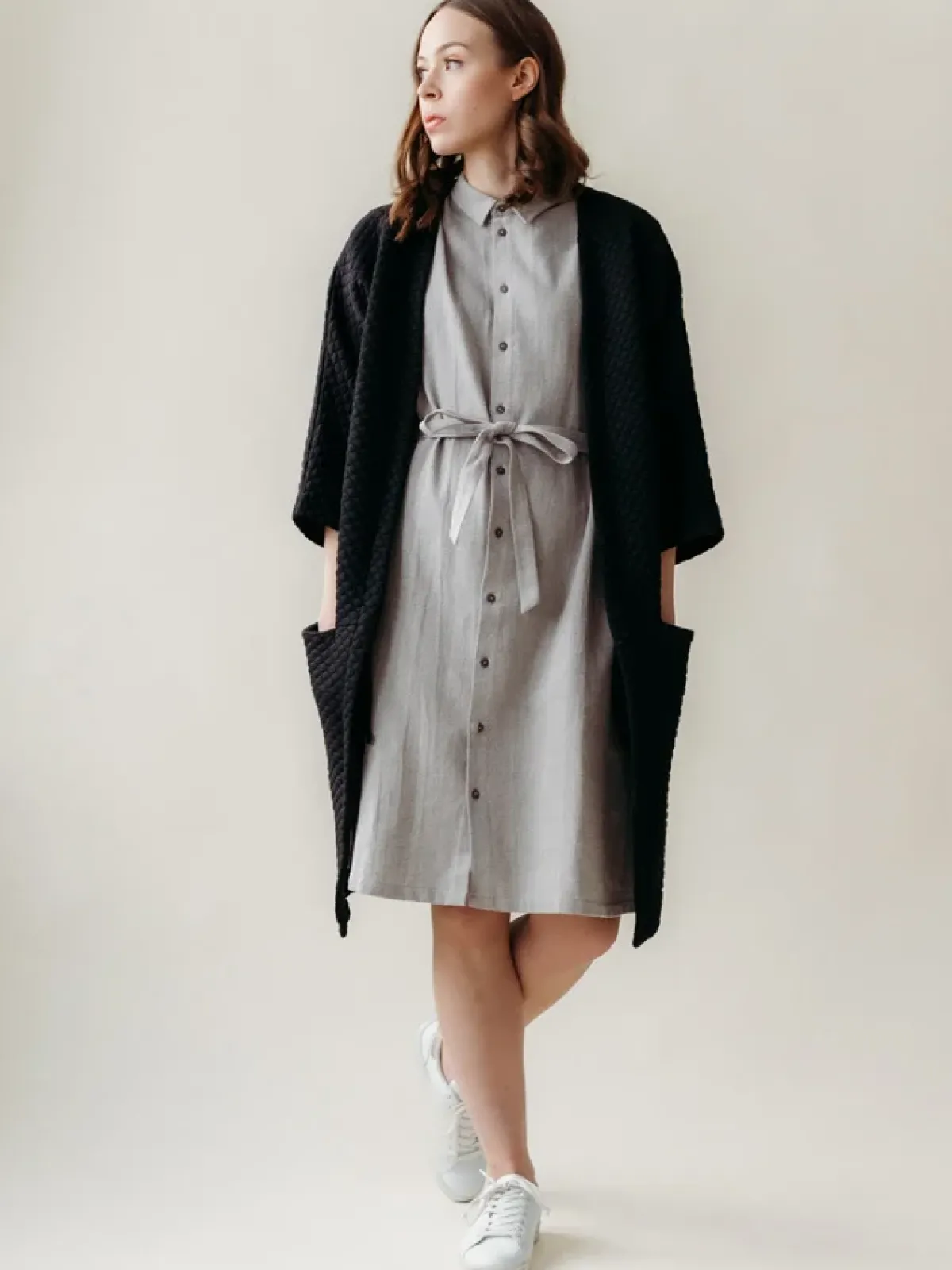 Paidat|Neuleet>Aarre Bubble Oversize Takki - Musta