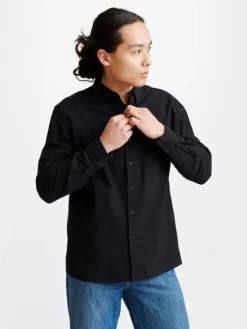 Paidat|Kauluspaidat>Pure Waste Button Down Shirt - Black