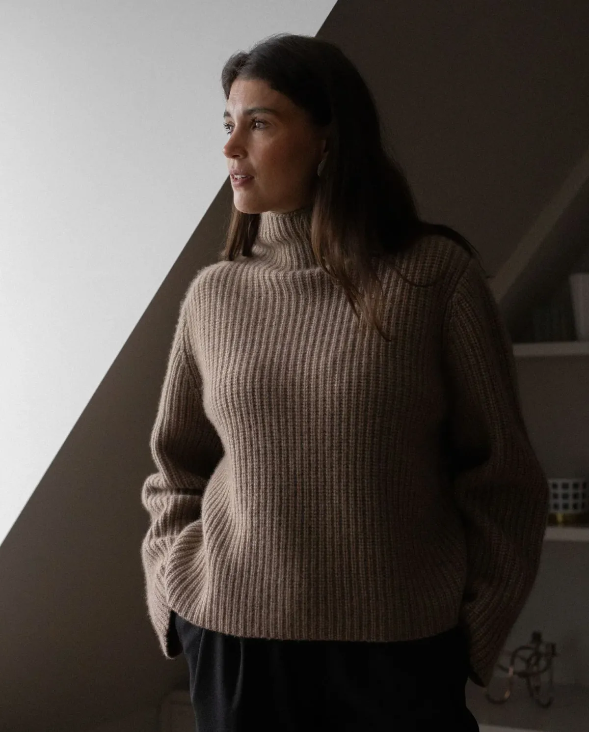 Paidat|Neuleet>Gauhar Cashmere Turtleneck Caramel