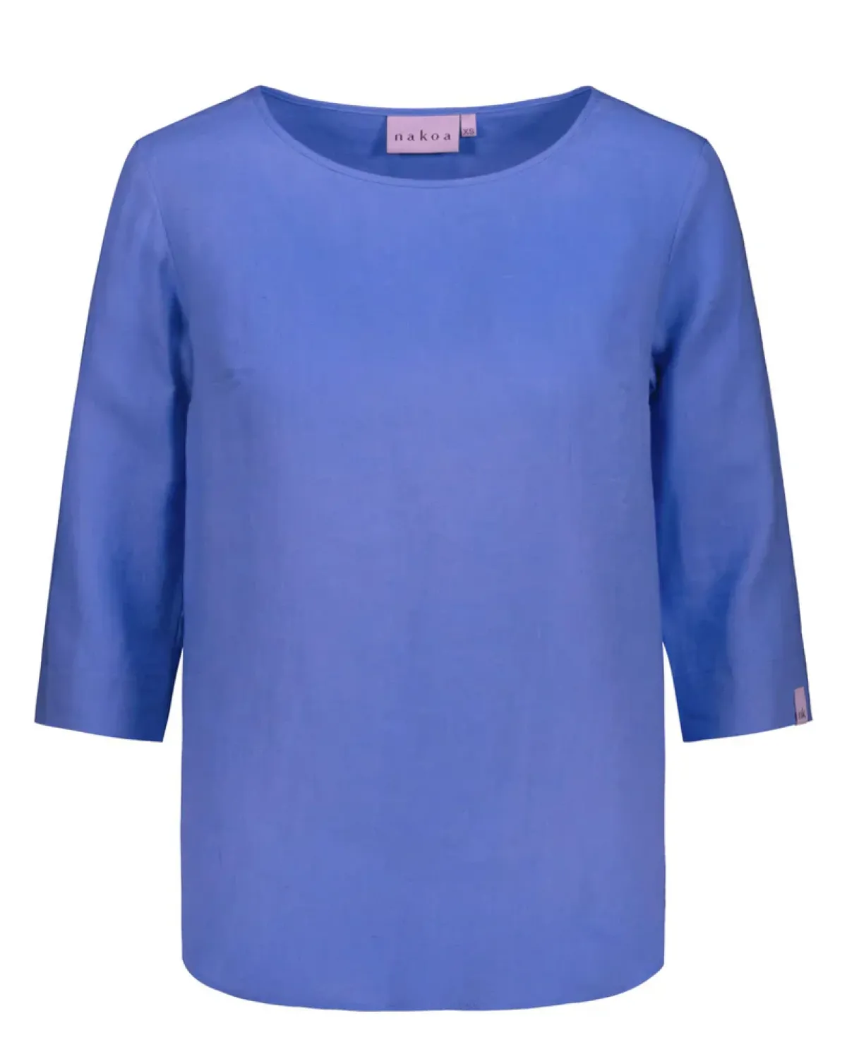 Paidat>Nakoa Classic Linen Blouse - Marina Blue