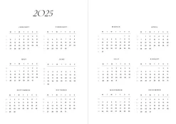 Muistikirjat & Kalenterit>Cozy Planner 2025 - Green Stripes