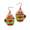 Avaimenperät|Korut>Crazy Granny Design Cup Of Cat - Earrings