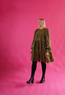 Hameet & Mekot>Miia Halmesmaa Dishy Dress - Glitter Musta/Kulta M/L