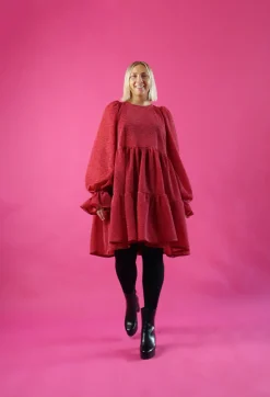 Hameet & Mekot>Miia Halmesmaa Dishy Dress - Glitter Punainen
