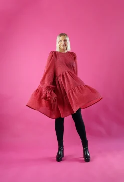 Hameet & Mekot>Miia Halmesmaa Dishy Dress - Glitter Punainen