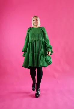 Hameet & Mekot>Miia Halmesmaa Dishy Dress - Glitter Vihreä