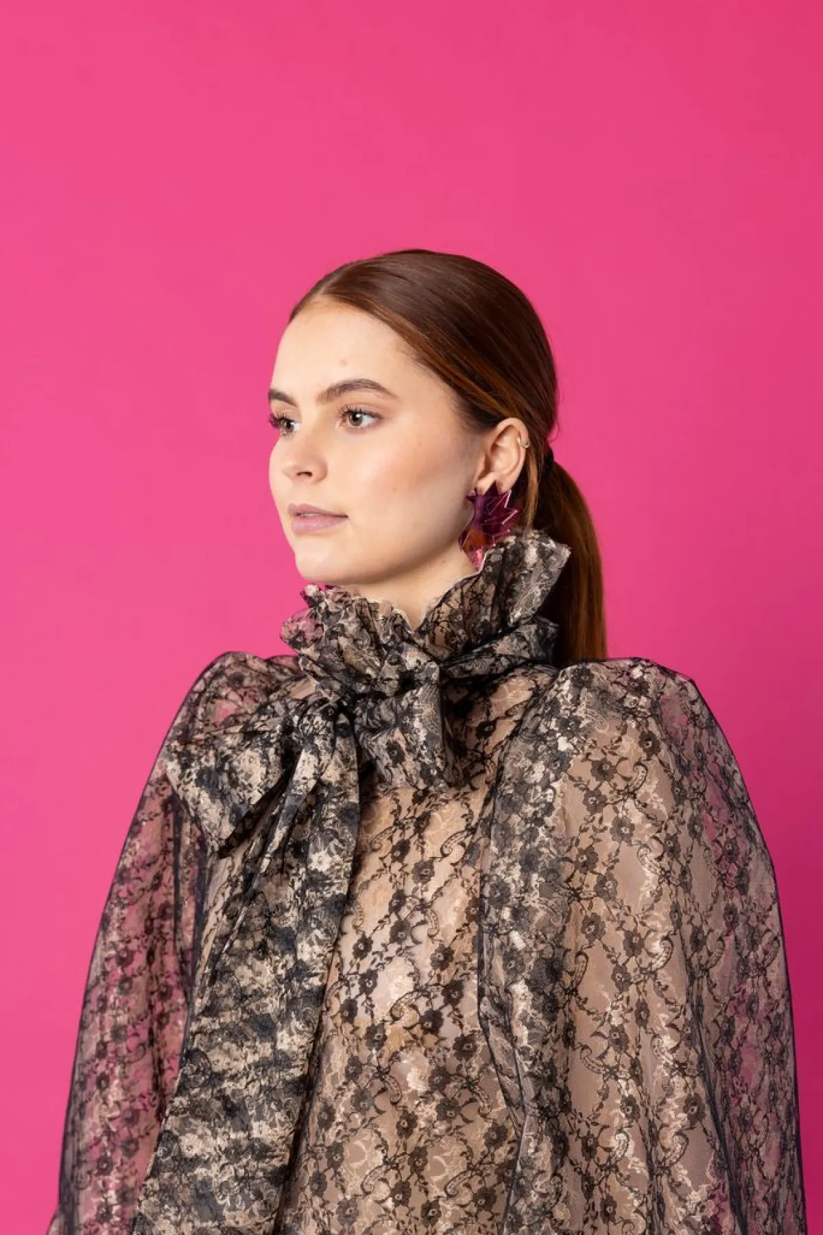 Hameet & Mekot>Miia Halmesmaa Dishy Dress - Lace Black/Nude