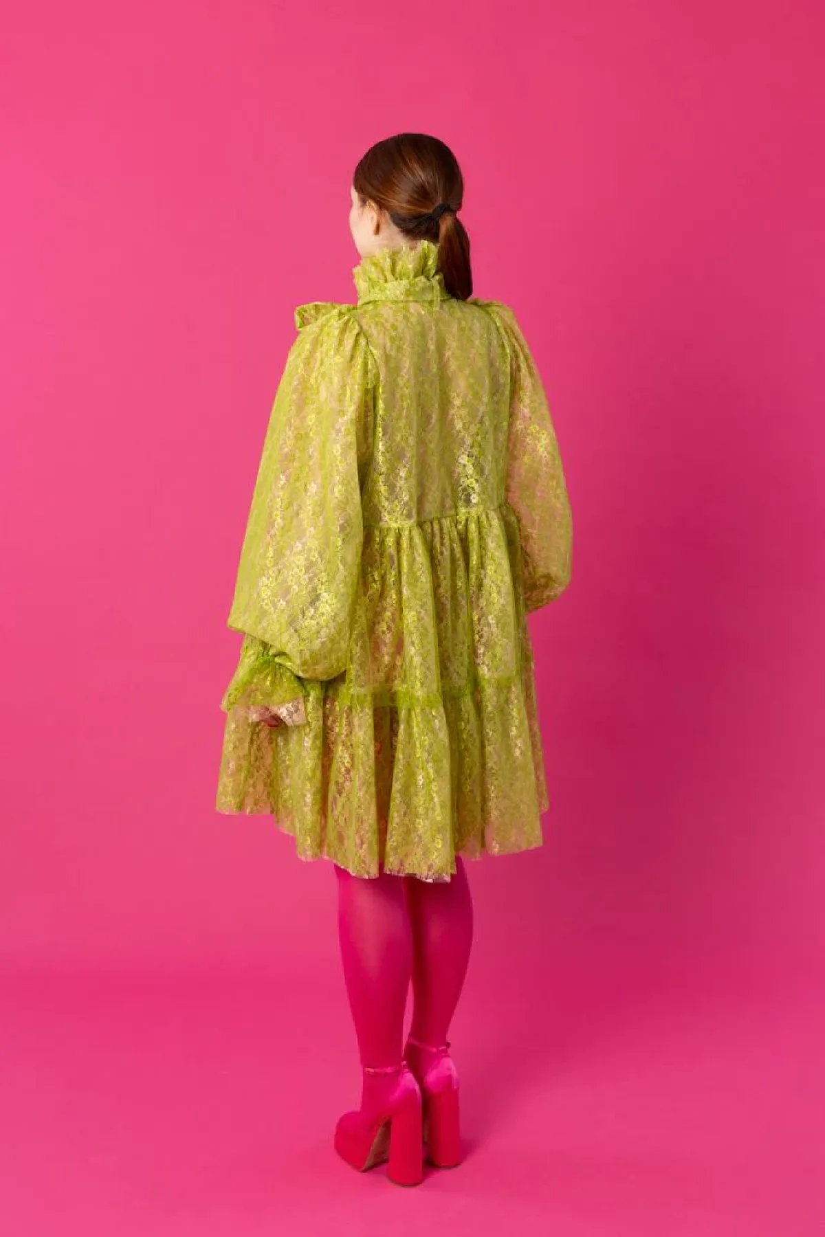 Hameet & Mekot>Miia Halmesmaa Dishy Dress - Lace Green