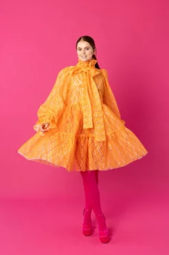 Hameet & Mekot>Miia Halmesmaa Dishy Dress - Lace Orange