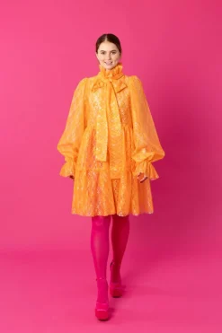 Hameet & Mekot>Miia Halmesmaa Dishy Dress - Lace Orange