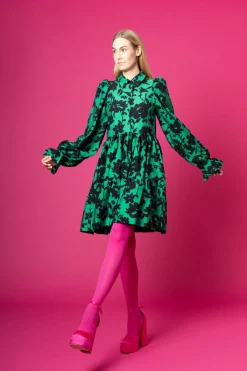 Hameet & Mekot>Miia Halmesmaa Dishy Dress - Vihreä Kukka