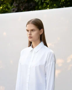 Paidat>ARCHETYPE Dropped Shoulder Shirt - White