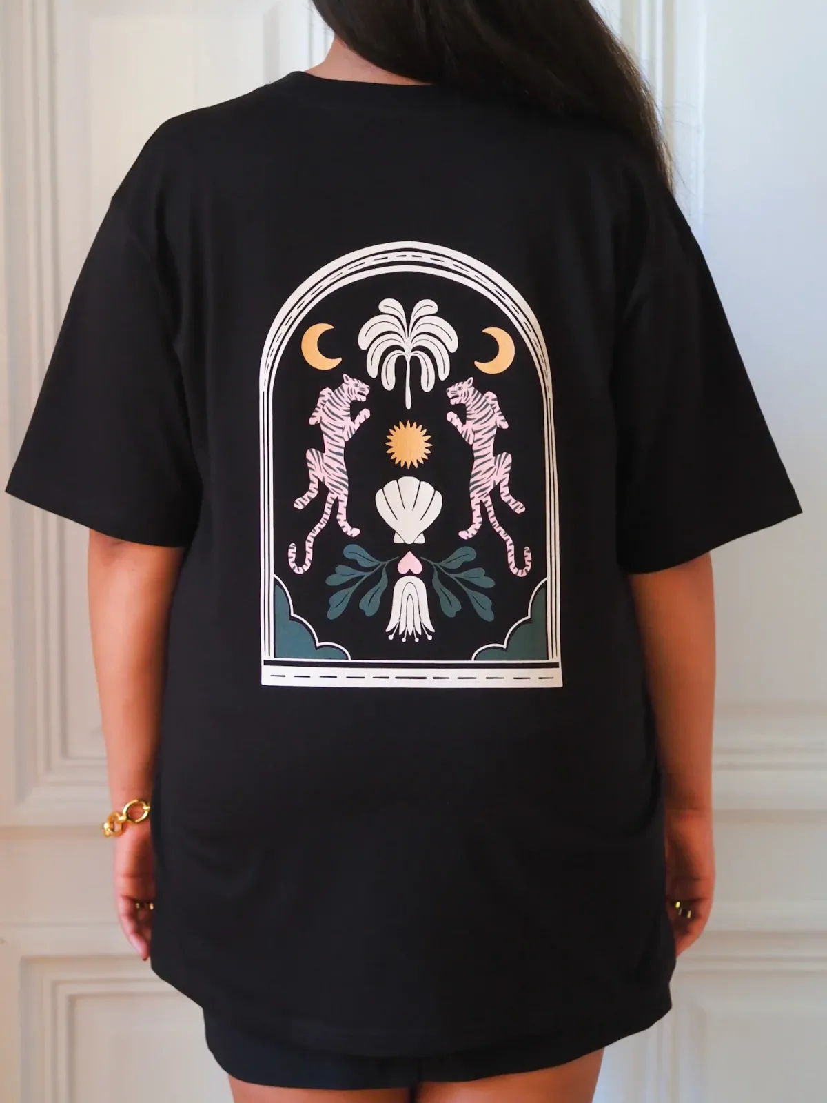 T-paidat|Paidat>Uhana Easy Tiger Oversize T-shirt - Black