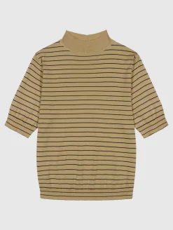 T-paidat|Paidat>R-Collection Elea Tencelneule - Beige/musta raita