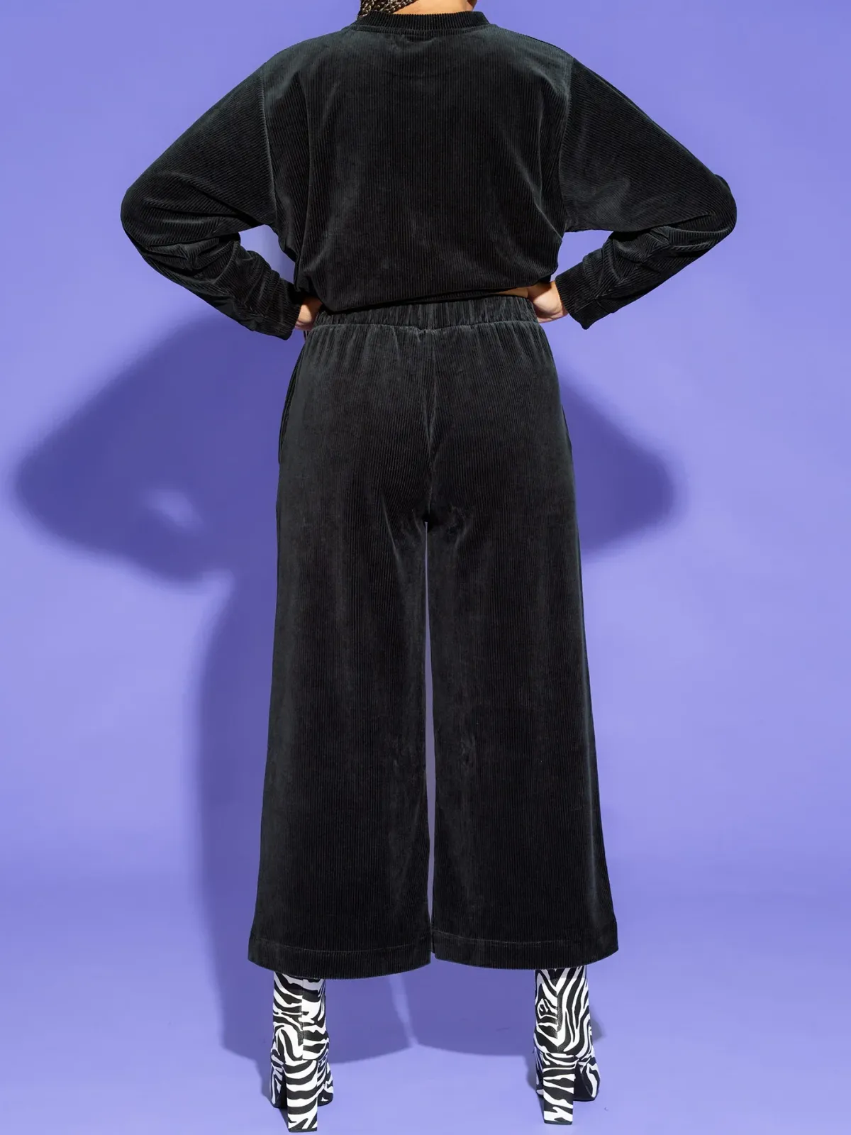 Housut>Aarre Emily Culottes - Corduroy Black