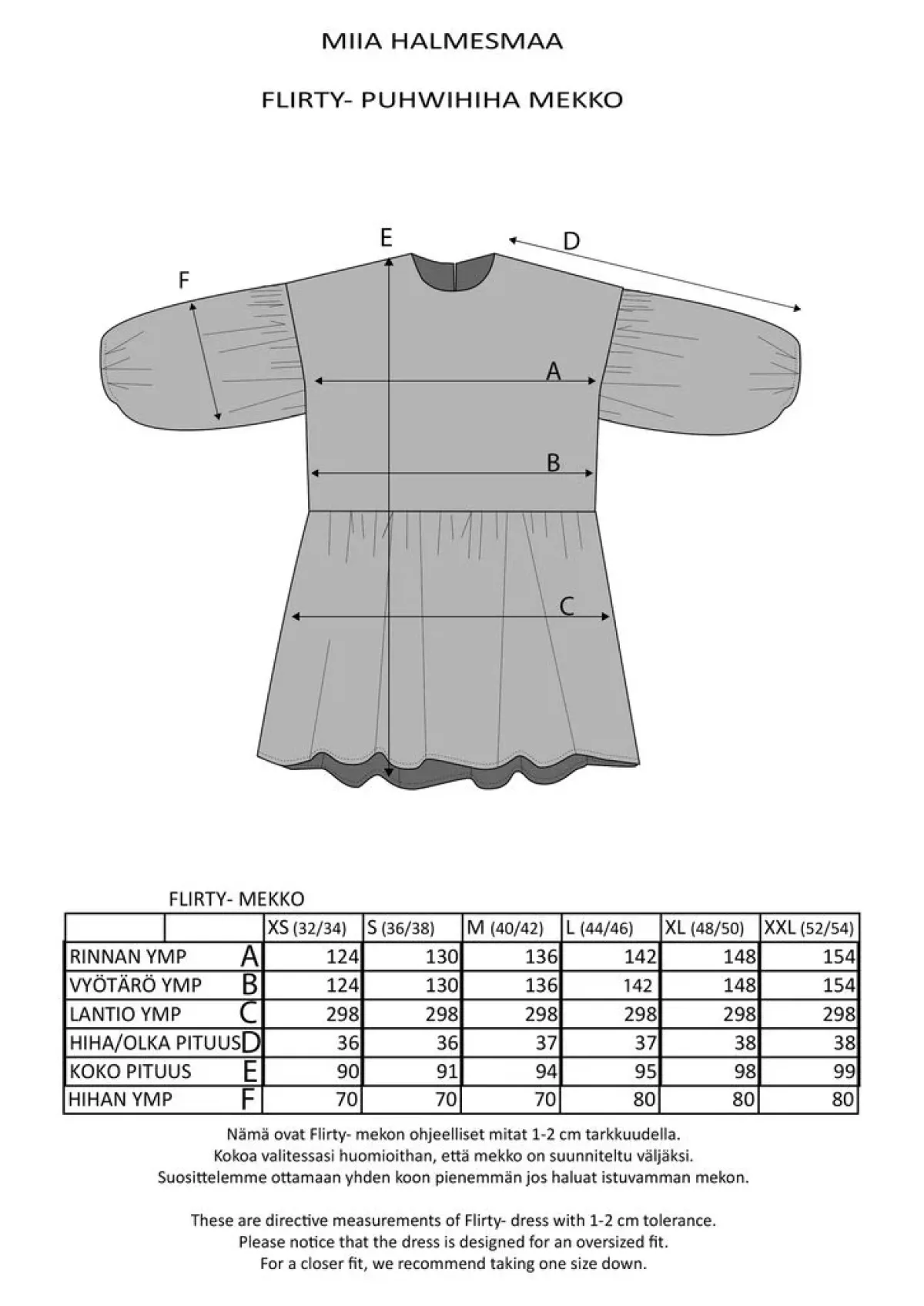 Hameet & Mekot>Miia Halmesmaa Flirty Dress - Daisy Blue