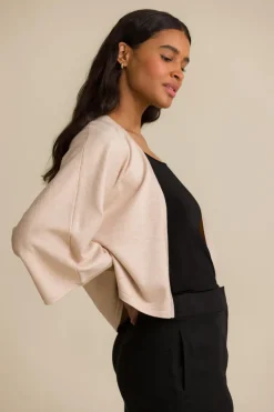 Takit>Voglia Florence Kimono Neuletakki - Hiekka