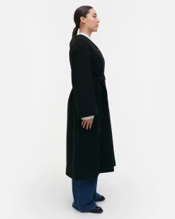 Löydöt|Takit>Marimekko Formaali Solid Villakangastakki - Musta S