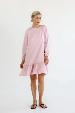 Hameet & Mekot>Gauhar Frill Dress Rose