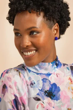 Avaimenperät|Korut>KAIKO Gemma Earrings - Royal Blue