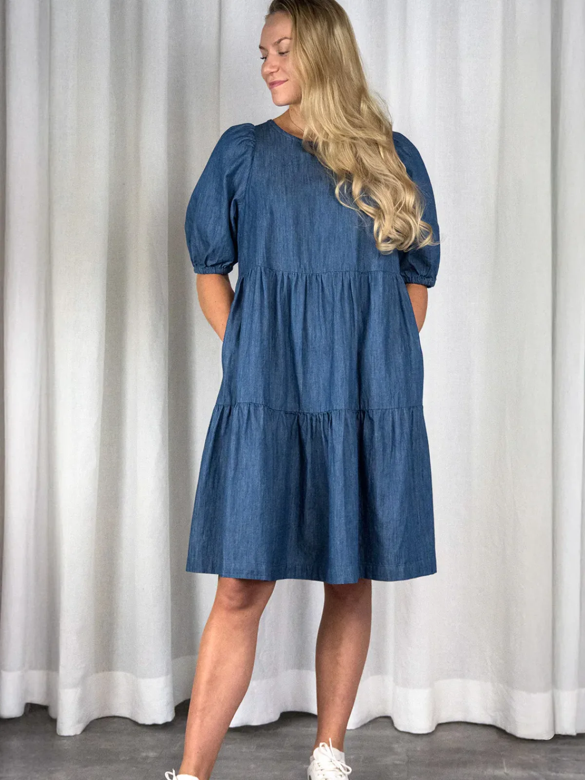 Hameet & Mekot>CUOSI IRENE Puuvillamekko - Denim