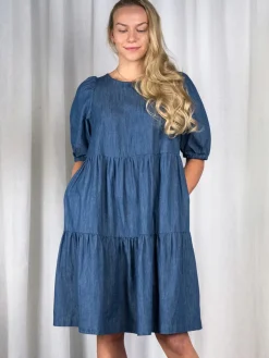 Hameet & Mekot>CUOSI IRENE Puuvillamekko - Denim