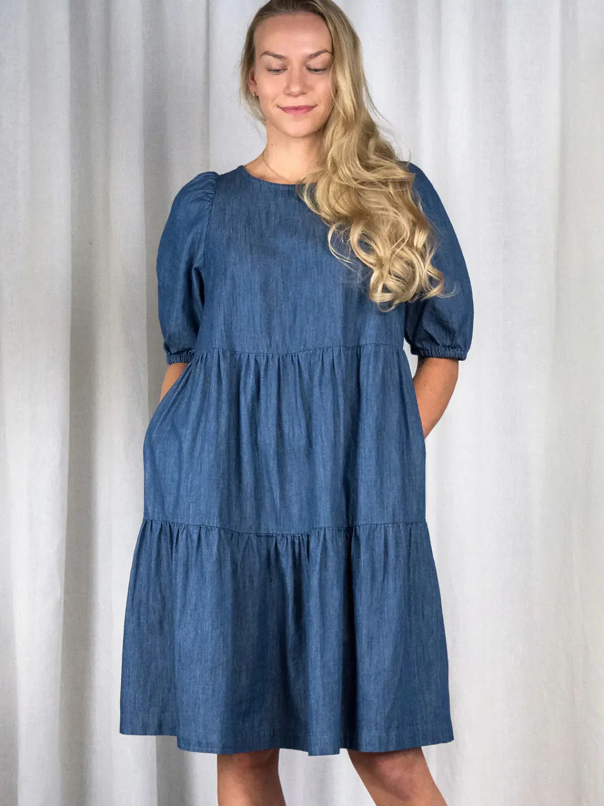 Hameet & Mekot>CUOSI IRENE Puuvillamekko - Denim