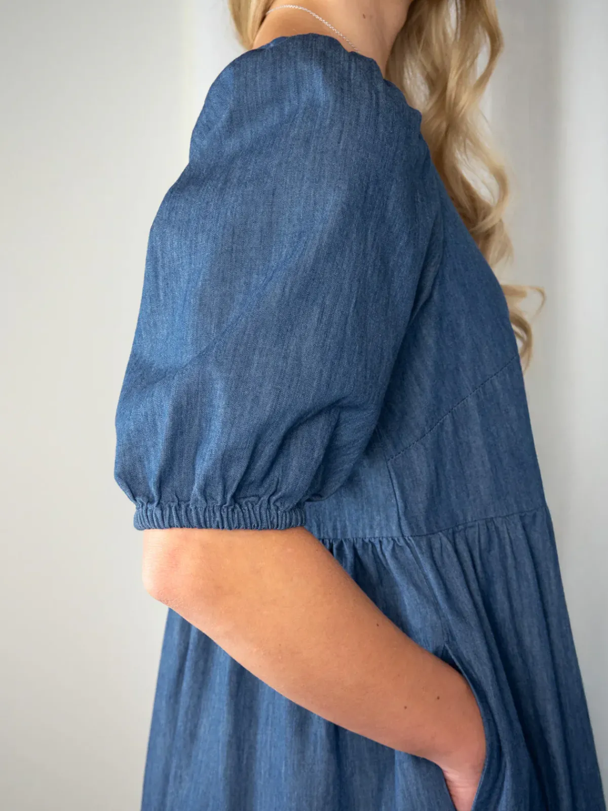 Hameet & Mekot>CUOSI IRENE Puuvillamekko - Denim