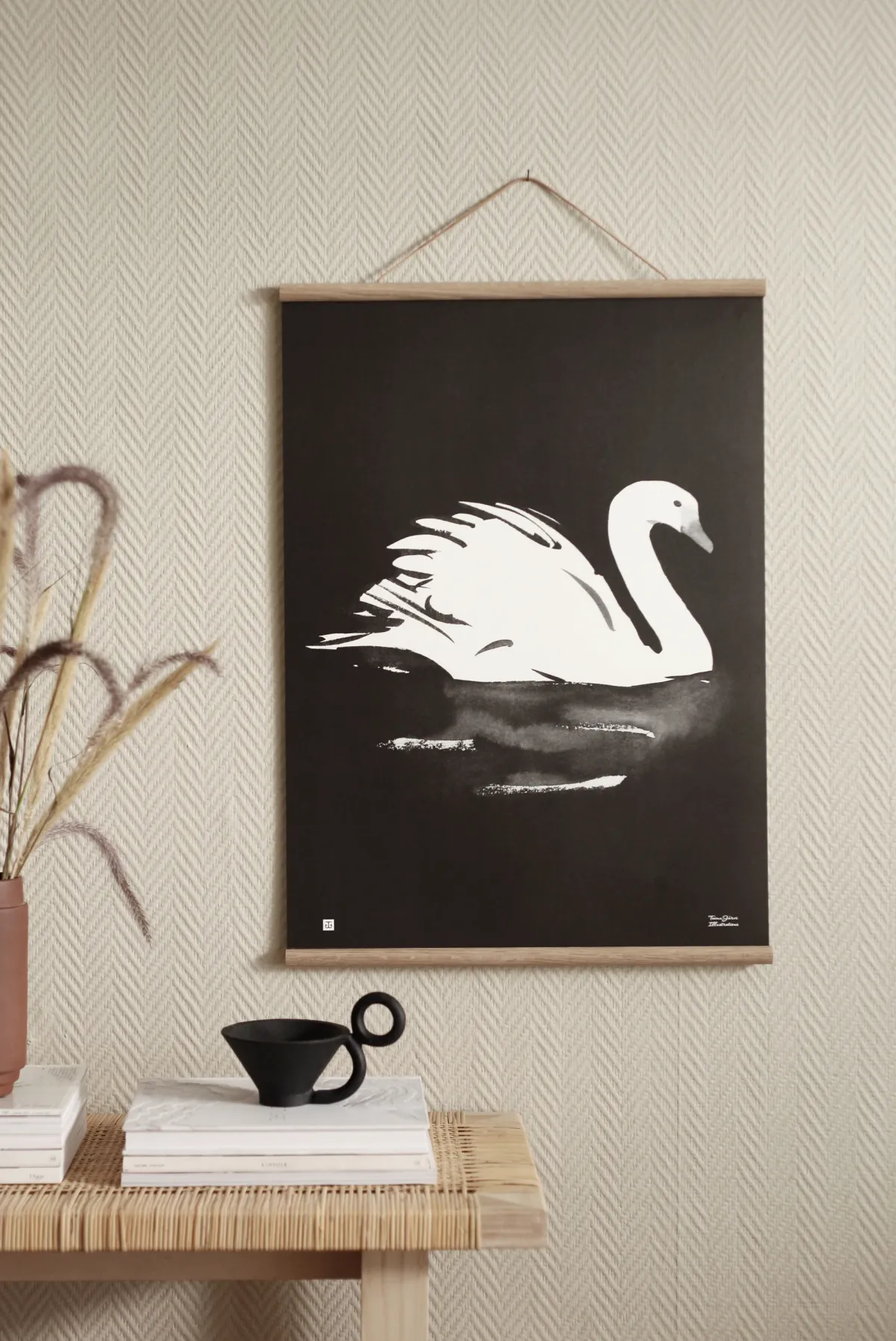 Julisteet/printit>Teemu Järvi Illustrations Joutsen - juliste (50 x 70cm)