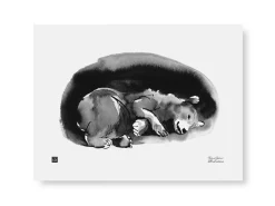 Julisteet/printit>Teemu Järvi Illustrations Karhu Talviunilla - juliste 40x30cm