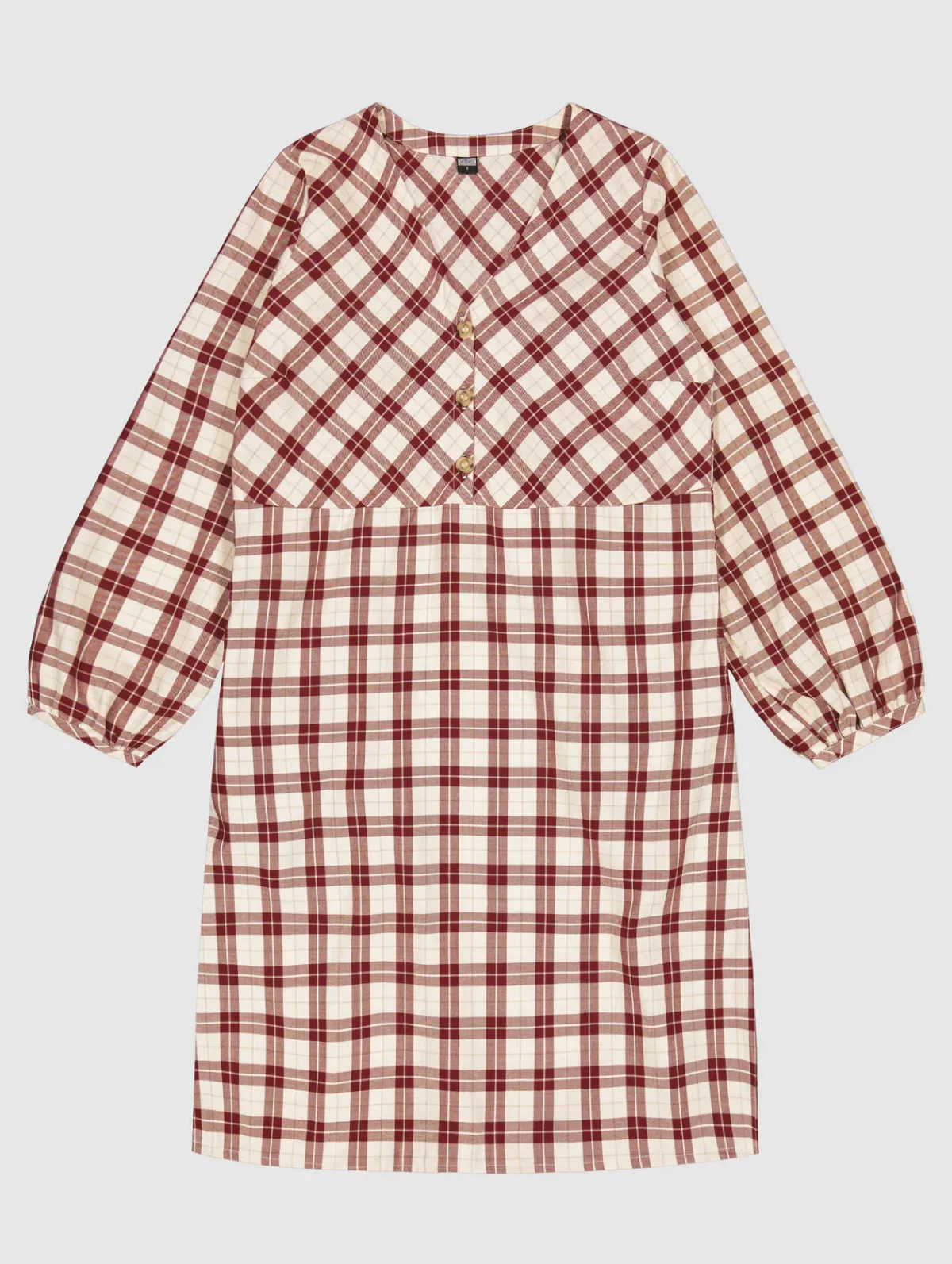 Löydöt|Hameet & Mekot>R-Collection Keira flanellimekko - Punaruskea ruutu