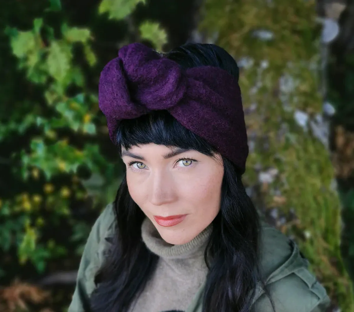 Löydöt|Kengät>Woolberg Knot Headband - Dark Plum