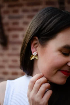 Avaimenperät|Korut>KAIKO Lali Gurans Earrings - Pale Pink
