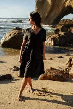 Hameet & Mekot>Nakoa Layered Dress - Black
