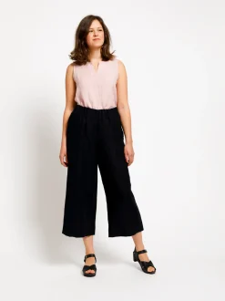 Housut>Nouki Linja Culottes - musta Tencel