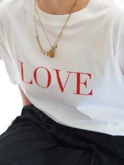 T-paidat|Paidat>Uhana Love Heals Oversize T-shirt - White
