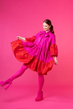Hameet & Mekot>Miia Halmesmaa Lush Dress - Pinkki/Punainen XL/XXL