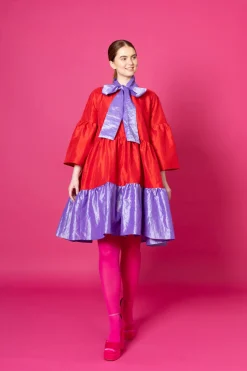 Hameet & Mekot>Miia Halmesmaa Lush Dress - Punainen/Laventeli M/L