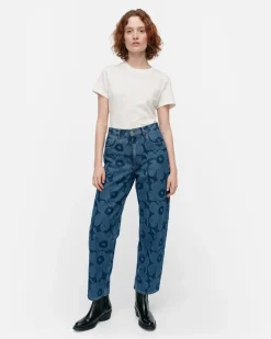 Löydöt|Housut>Marimekko Maridenim Barrel Unikko - Farkut